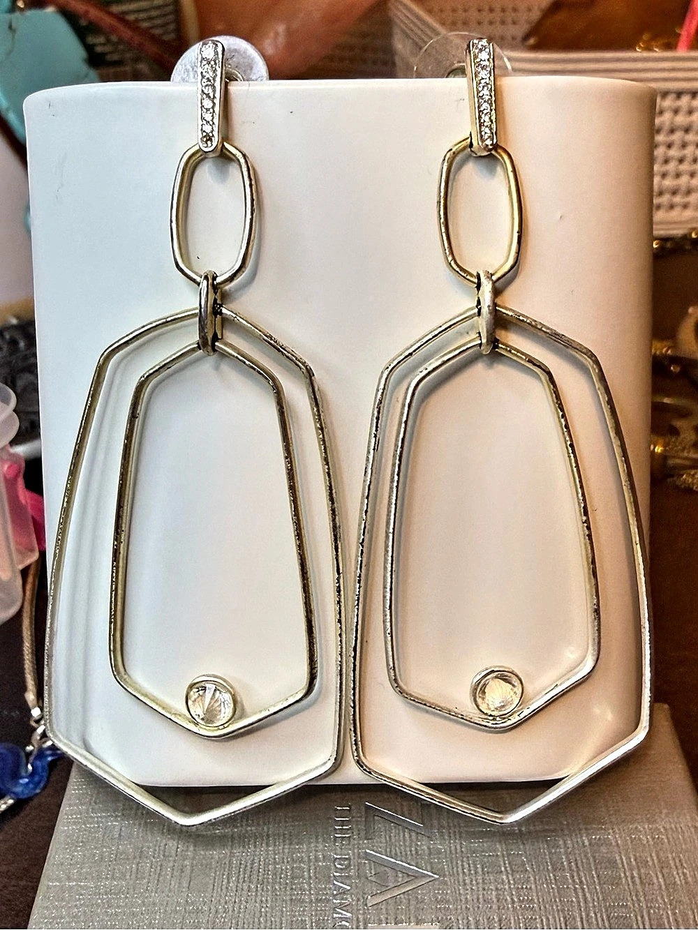 Kendra Scott Geometric Drop Earrings in Gold